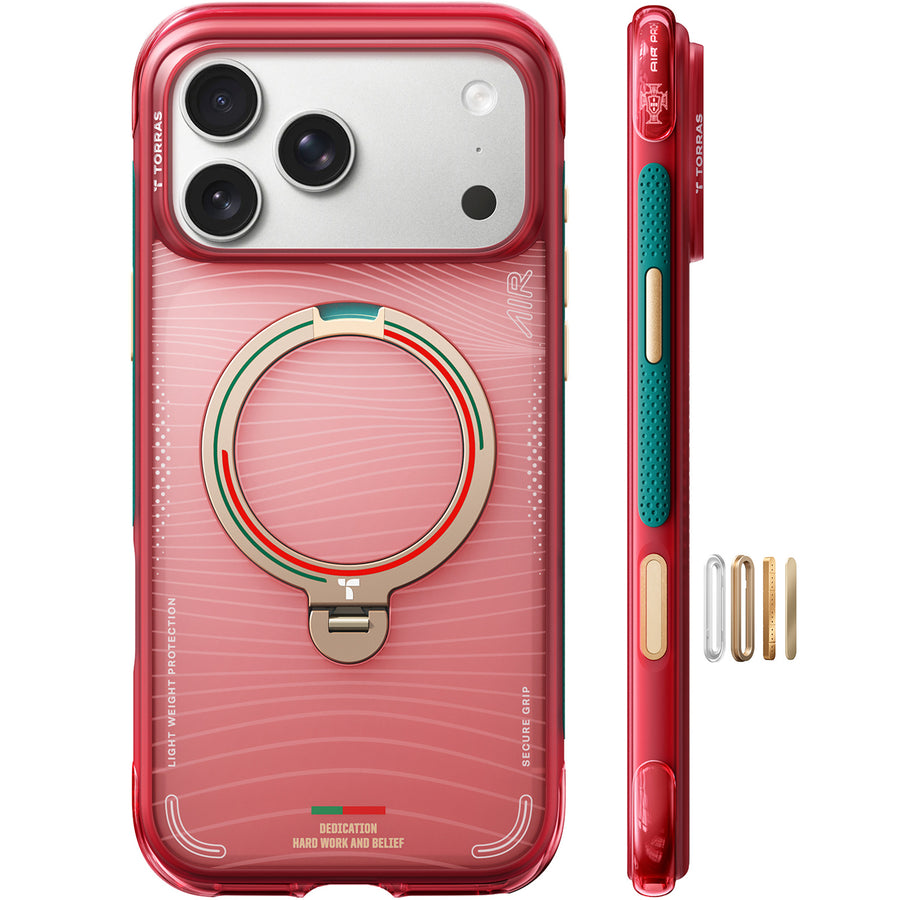 Torras iPhone 17 Pro Max  Ostand Case - Portugal Official Team Limited Edition - Wave of Passion