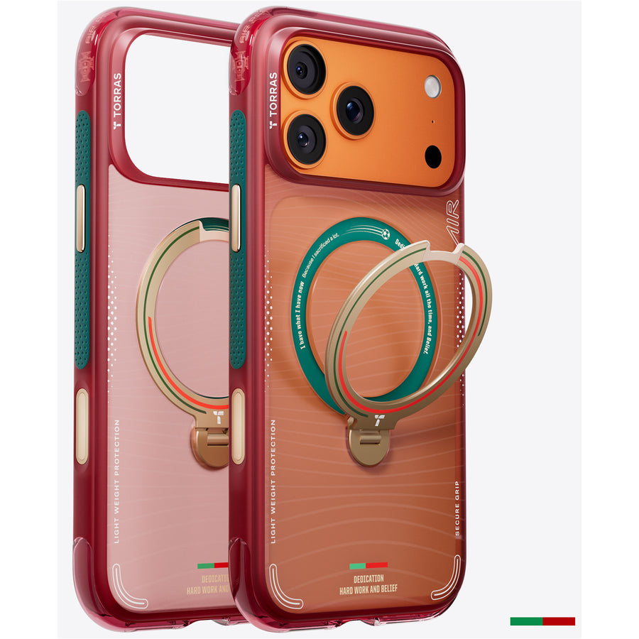 Torras iPhone 17 Pro Max  Ostand Case - Portugal Official Team Limited Edition - Wave of Passion
