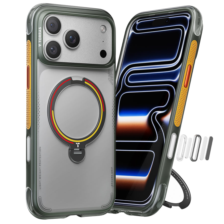 Torras iPhone 17 Pro  Ostand Q3 Air Case - Football Limited Edition - Iron