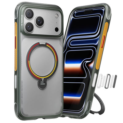 Torras iPhone 17 Pro Max  Ostand Q3 Air Case - Football Limited Edition - Iron