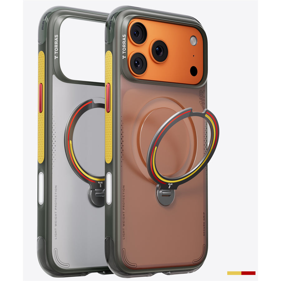 Torras iPhone 17 Pro Max  Ostand Q3 Air Case - Football Limited Edition - Iron