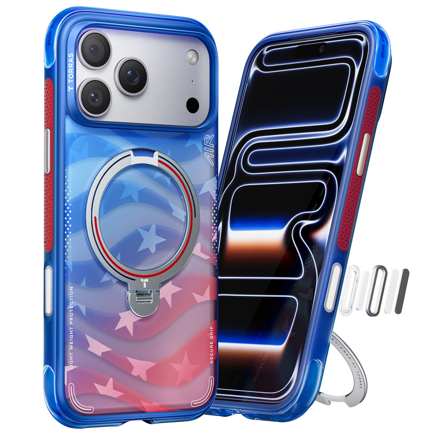 Torras iPhone 17 Pro Max  Ostand Q3 Air Case - Football Limited Edition - Starlight