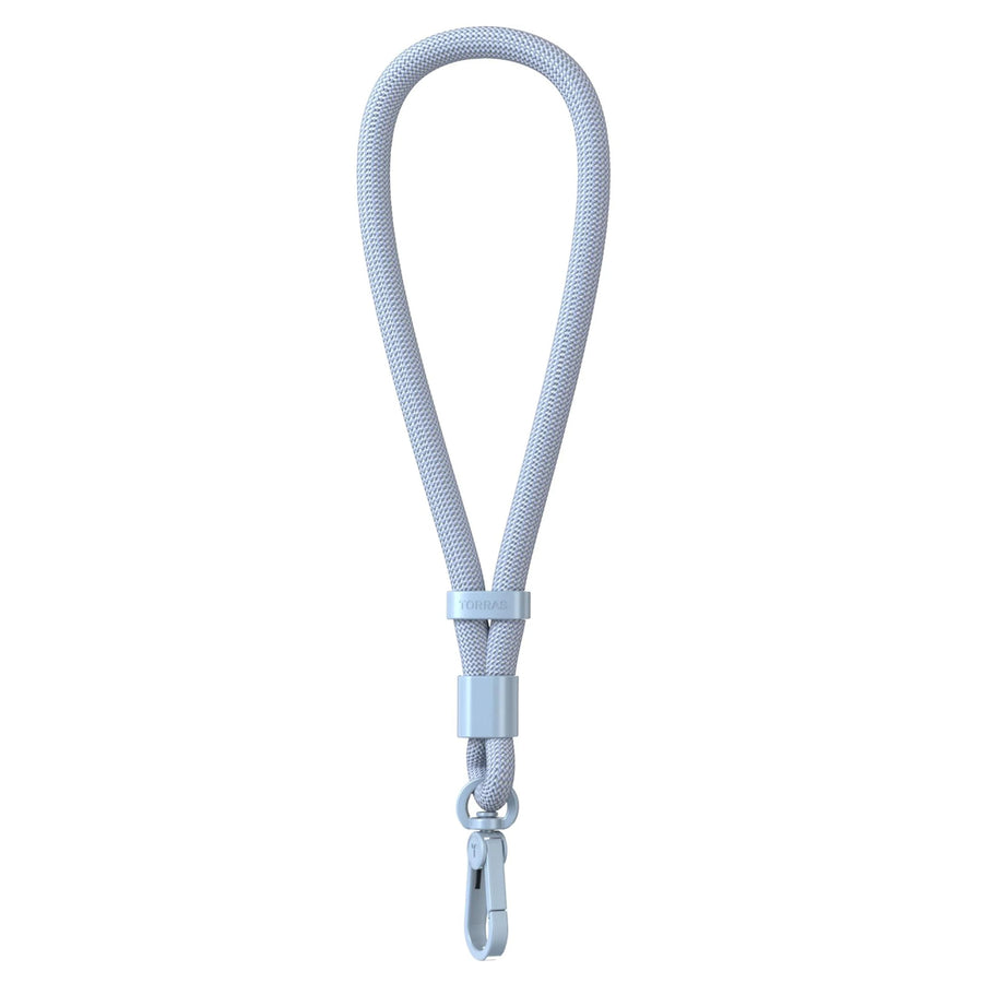 Torras LoopGo Flex Universal Wrist Phone Lanyard - Light Blue - Multi-Function - Adjustable Premium Metal Buckles - Skin-Friendly - Lightweight & Comfortable - Built to Last - Come with 2 Phone Tabs
