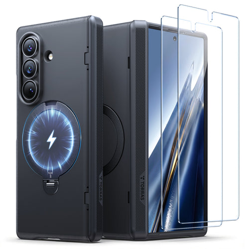 Torras Galaxy Z Fold8 Ultra Ostand Q3 Spin Case   - Black