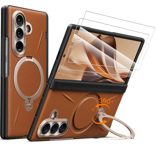 Torras Galaxy Z Fold8 Ultra Ostand Spin VegSkin Case   - Brown