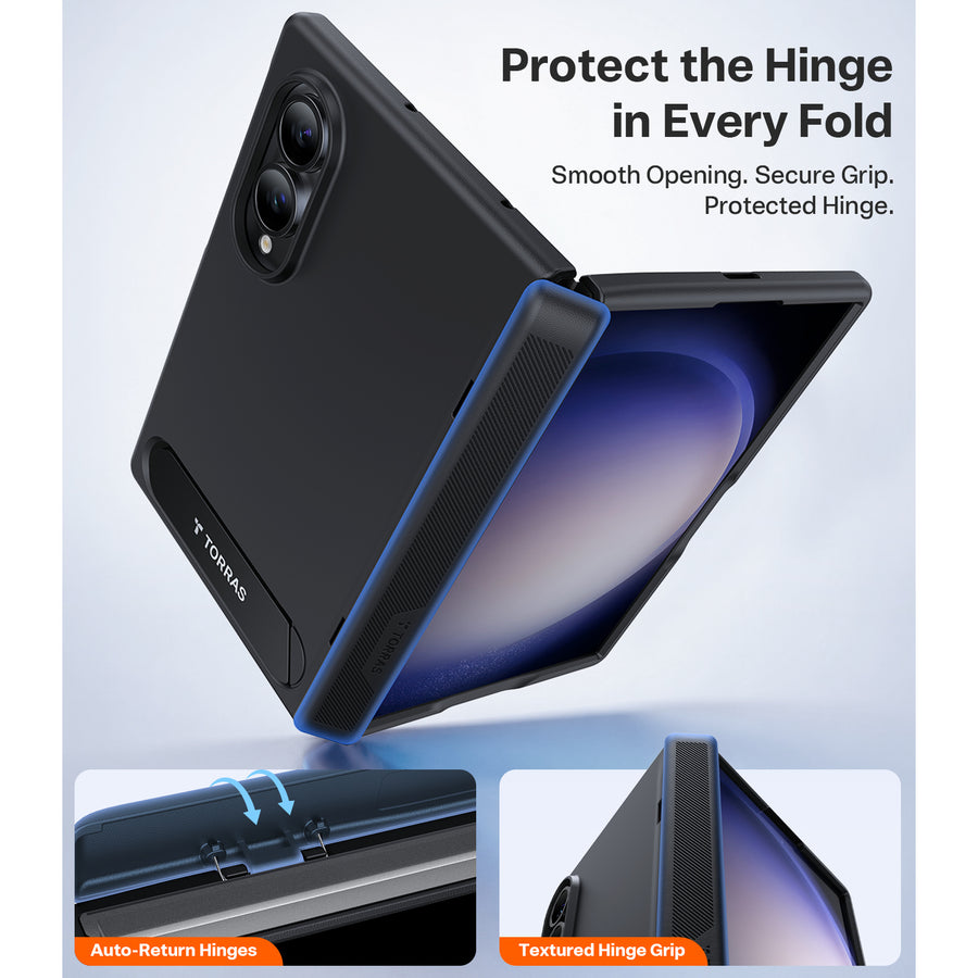Torras Galaxy Z Fold8 Ostand L1 Guardian Case   - Black