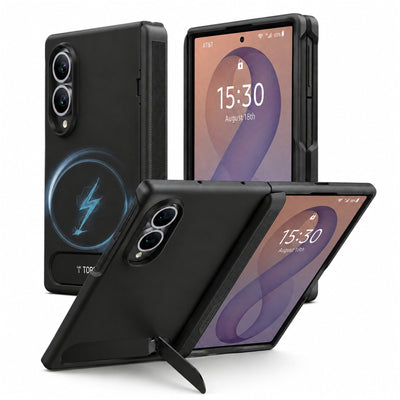 Torras Galaxy Z Fold8 Ostand L1 Guardian Case   - Black