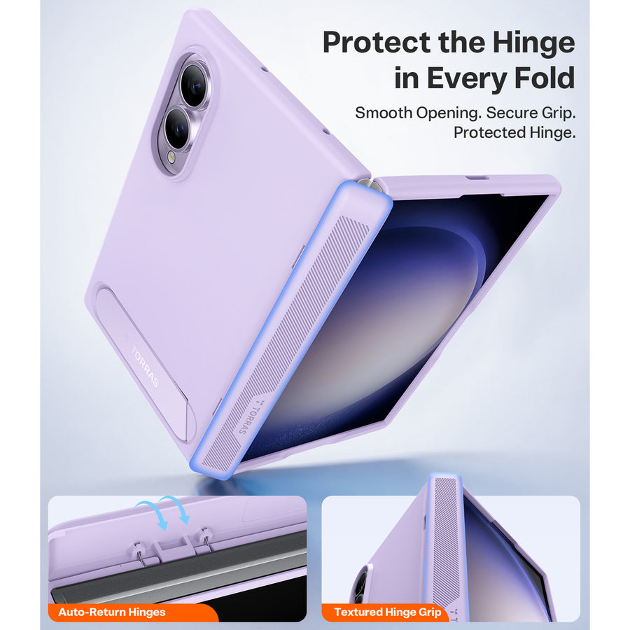 Torras Galaxy Z Fold8 Ostand L1 Guardian Case   - Light Purple