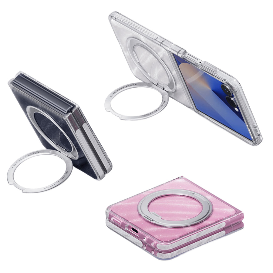 Torras Galaxy Z Flip8 Ostand O3 Hue Case   - Clear