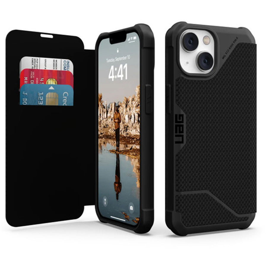 Urban Armour Gear 114045113940 - UAG Metropolis - iPhone 14 Plus - Kevlar Black