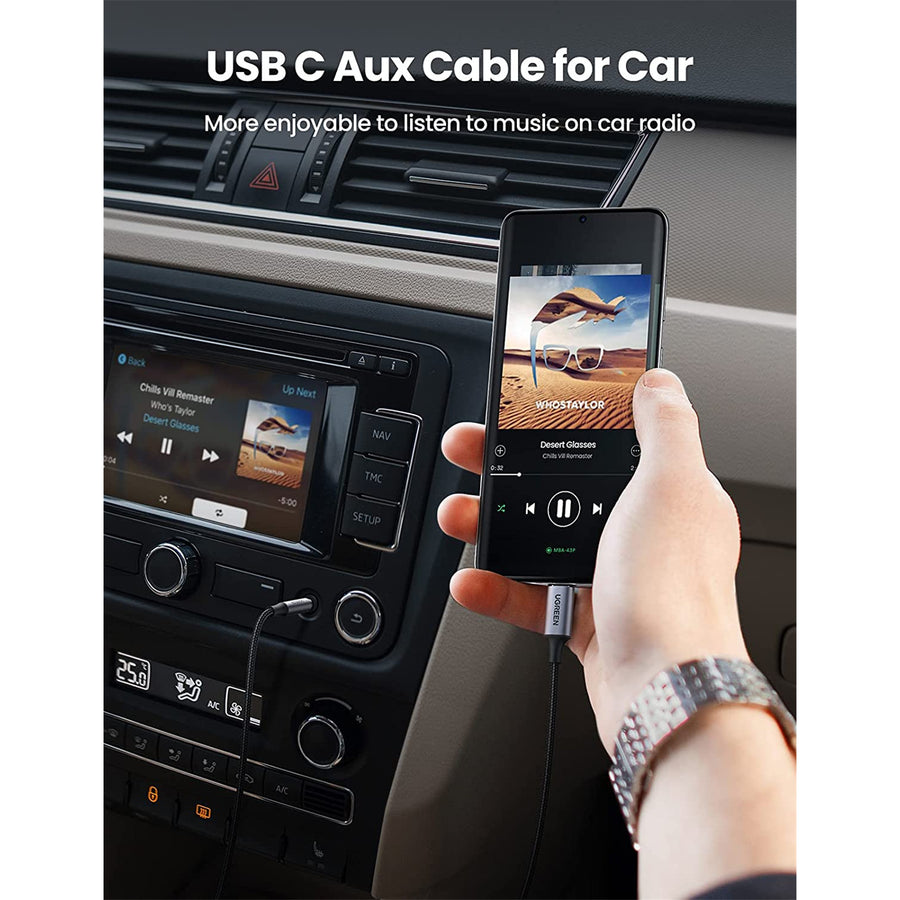 UGREEN  UG-20192  USB-C to 3.5mm Audio Cable - 1m