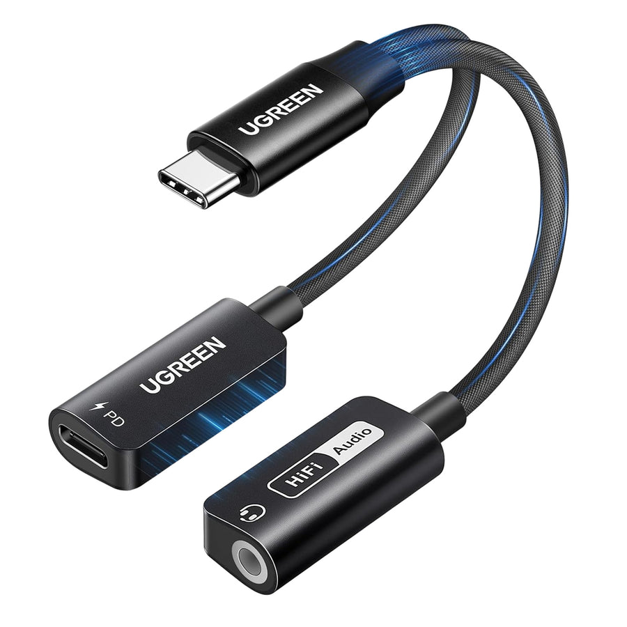 UGREEN UG-25837 USB-C to 3.5mm Audio Adapter with Power Delivery