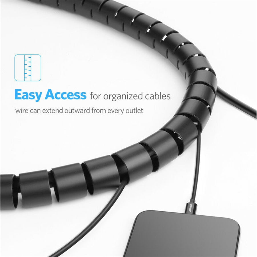 UGREEN  UG-30820  Cable Management Sleeve - 5m - Black