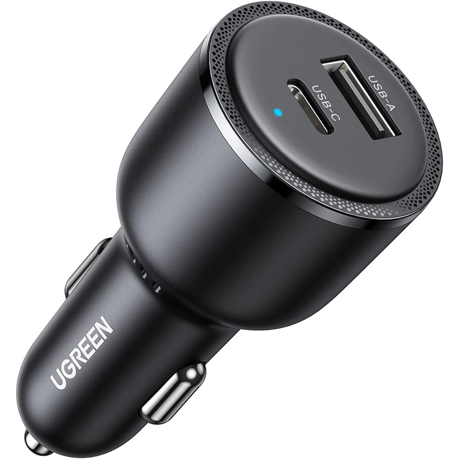 UG-35023 - UGREEN PD 63W Kfz-Ladegerät - USB-C & USB-A - PSS 45W Super Fast Charging 2.0 + QC 18W - Dual-Port Ladegerät