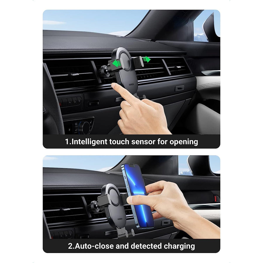 UGREEN  UG-40118 15W Qi Induction Wireless Fast Car Charger