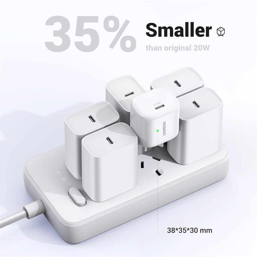 UGREEN  UG-40394  Mini Smart Charger 20W USB-C AC Adaptor Wall Charger