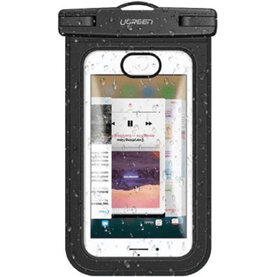 UG-45181 - UGREEN Waterproof Phone Pouch Case - Universal up to 6.5-inch mobile phone - IPX8 level Waterproof Depth: Up to 20m/65.6ft - Lanyard Length: 49cm/19.3in.