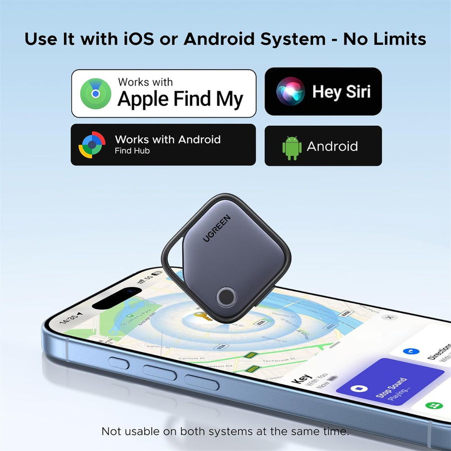 UGREEN UG-75646 FineTrack G wiederaufladbar 1er-Pack Apple + Google