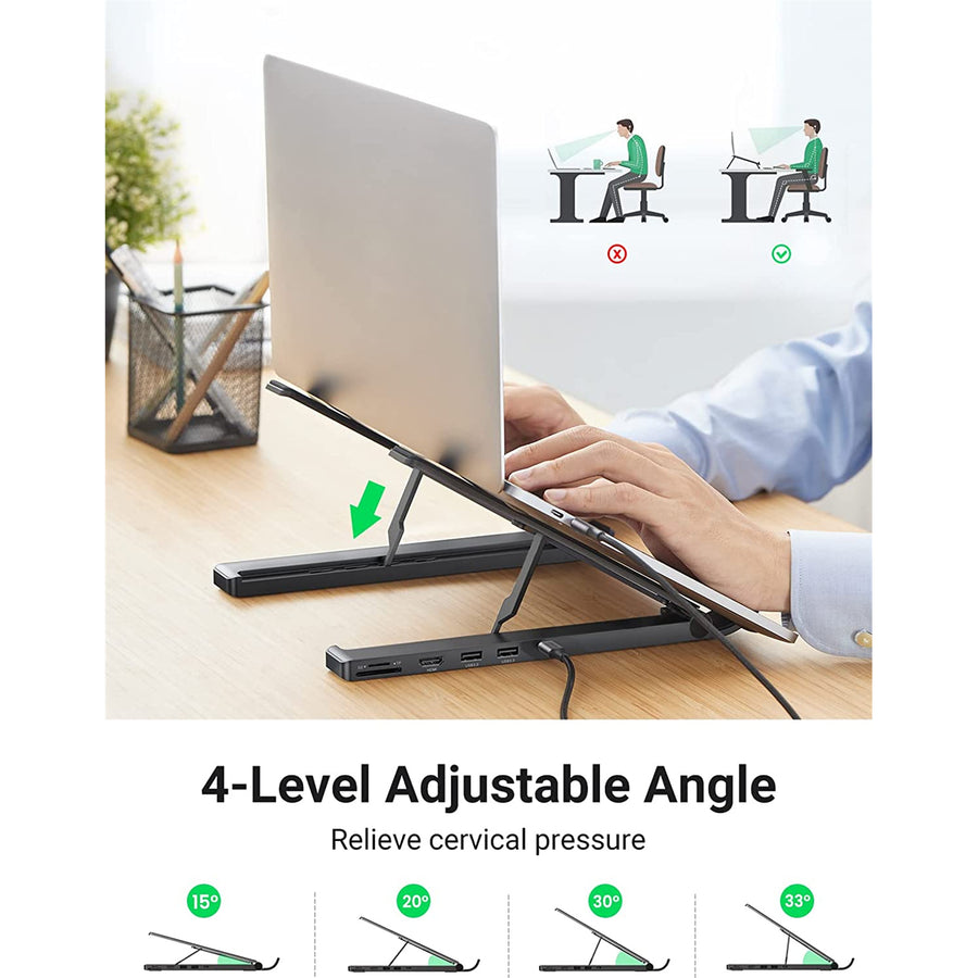 UGREEN  UG-80551  Laptop Stand USB-C Docking Station Hub