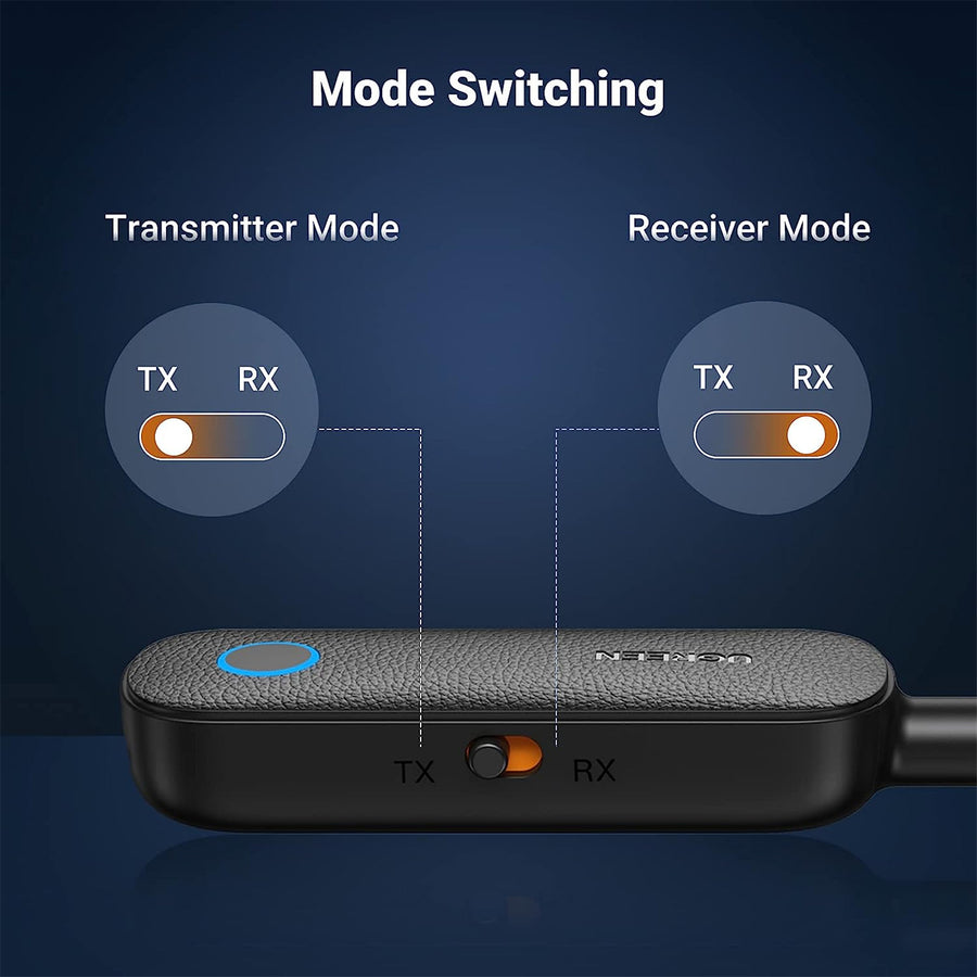 UGREEN UG-80893 Bluetooth 5.0 Transmitter & Receiver - 2 in 1 Wireless Aux BT 3.5mm Jack Adapter