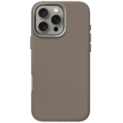 Uniq iPhone 16 Pro (6.3")   Lyden Vegan Leather Case - Flint Grey