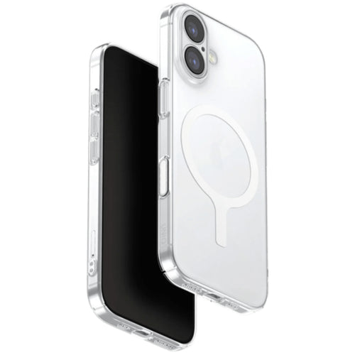 Uniq iPhone 17 (6.3") 2025   Magclick Charging Airsuit Case - Glossy Clear / White