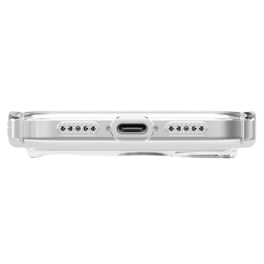 Uniq iPhone 17 Pro (6.3") 2025   Magclick Charging Airsuit Case - Glossy Clear / White