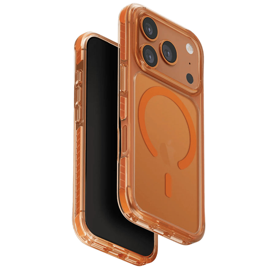 Uniq iPhone 17 Pro (6.3") 2025   Magclick Charging Combat  Case - Volt Orange