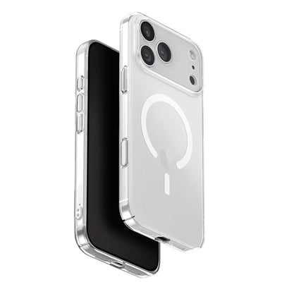 Uniq iPhone 17 Pro Max (6.9") 2025   Magclick Charging Airsuit Case - Glossy Clear / White