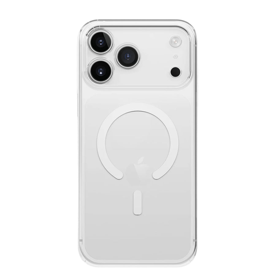 Uniq iPhone 17 Pro Max (6.9") 2025   Magclick Charging Airsuit Case - Glossy Clear / White