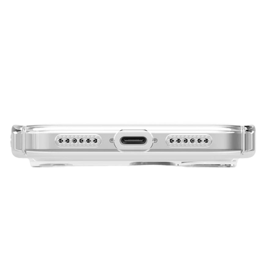 Uniq iPhone 17 Pro Max (6.9") 2025   Magclick Charging Airsuit Case - Glossy Clear / White
