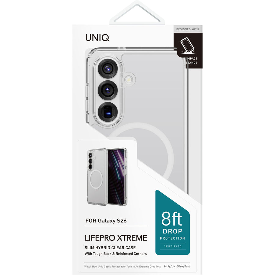 Uniq Galaxy S26 (2026) Magclick Charging  Lifepro Xtreme Case - Crystal Clear