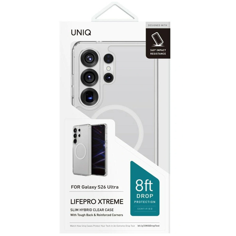 Uniq Galaxy S26 Ultra (2026) Magclick Charging  Lifepro Xtreme Case - Crystal Clear