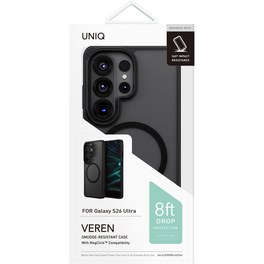 Uniq Galaxy S26 Ultra (2026)   Magclick Charging Veren Case - Smoky Frost