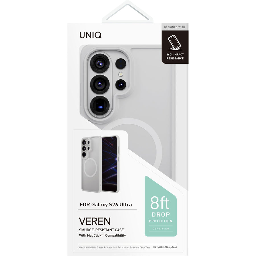 Uniq Galaxy S26 Ultra (2026)   Magclick Charging Veren Case - Chalk Frost