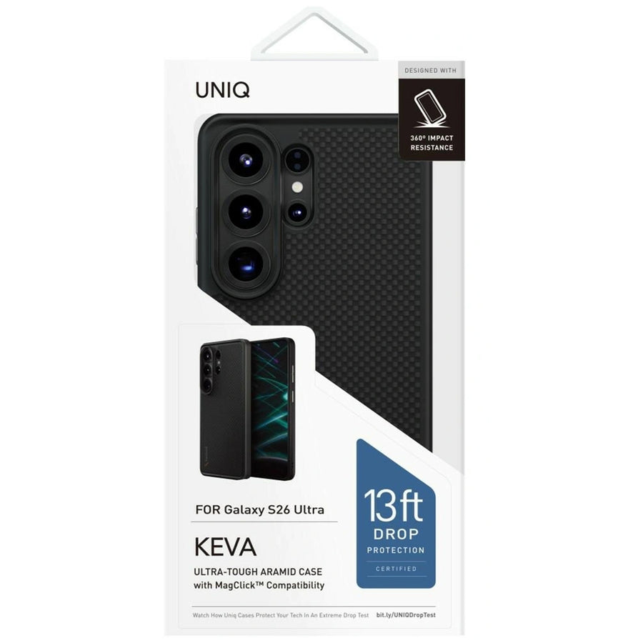 Uniq Galaxy S26 Ultra (2026)   Magclick Charging Keva Case - Carbon Black
