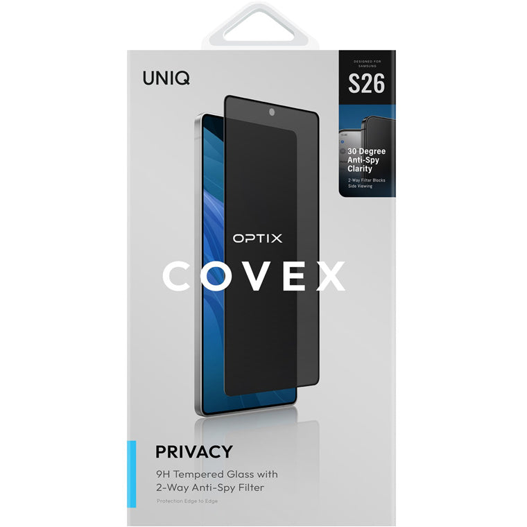 Uniq Galaxy S26 (2026) Optix  Tempered Glass Screen Protector - Privacy