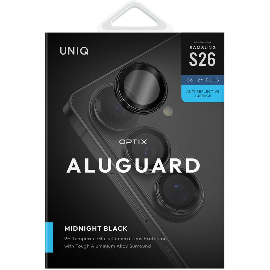 Uniq Galaxy S26/S26+ (2026)   Aluminium Camera Lens Protector - Black