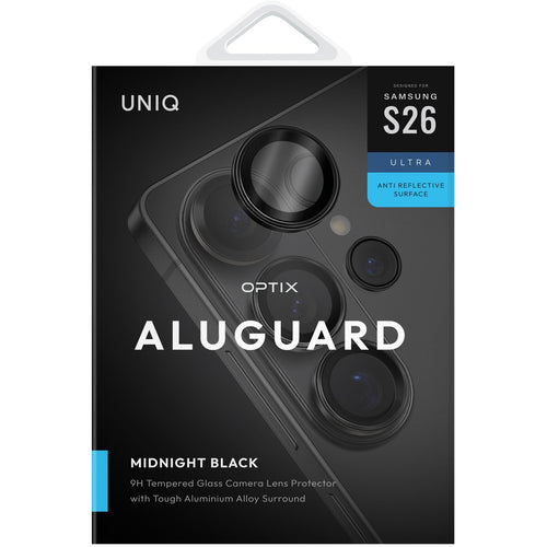 Uniq Galaxy S26 Ultra (2026)   Aluminium Camera Lens Protector - Black