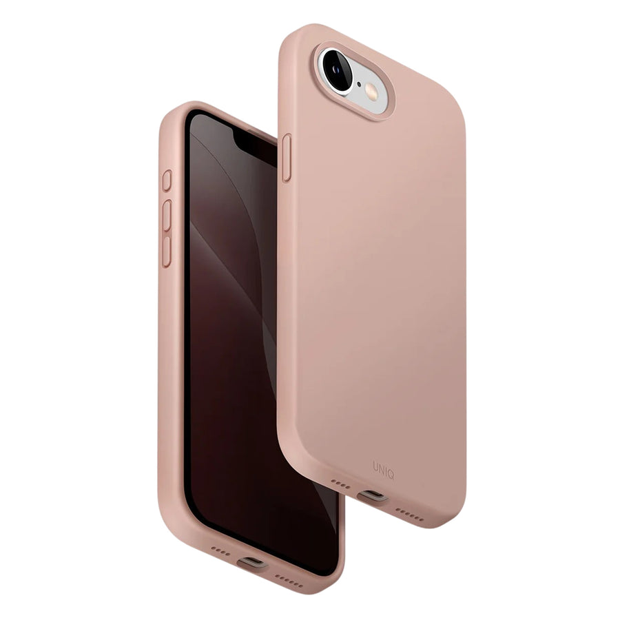 Uniq iPhone 17e/16e   Hybrid Lino Case - Blush Pink