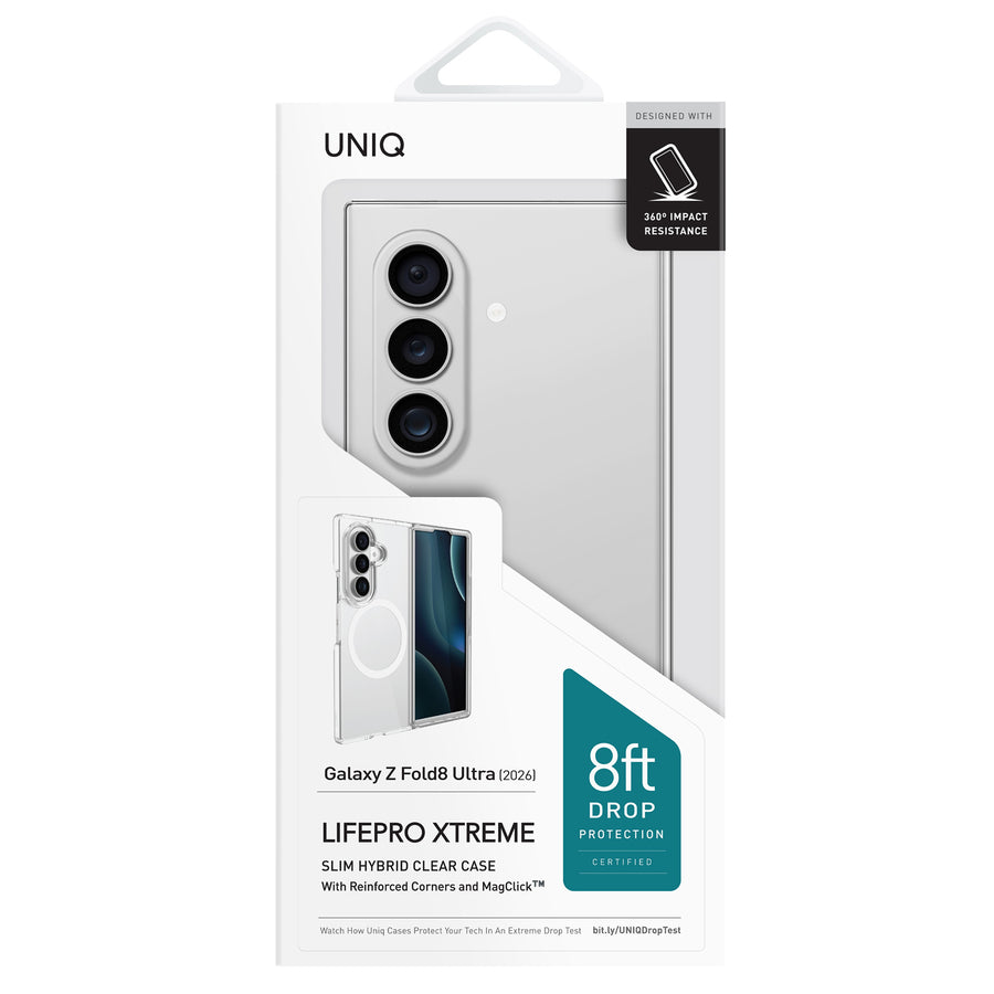 Uniq Galaxy Z Fold8 Ultra Magclick Charging  Lifepro Xtreme Case - Crystal Clear