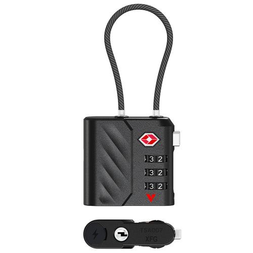 Verbatim 30169 Dual Tracking Tag with TSA Lock Black