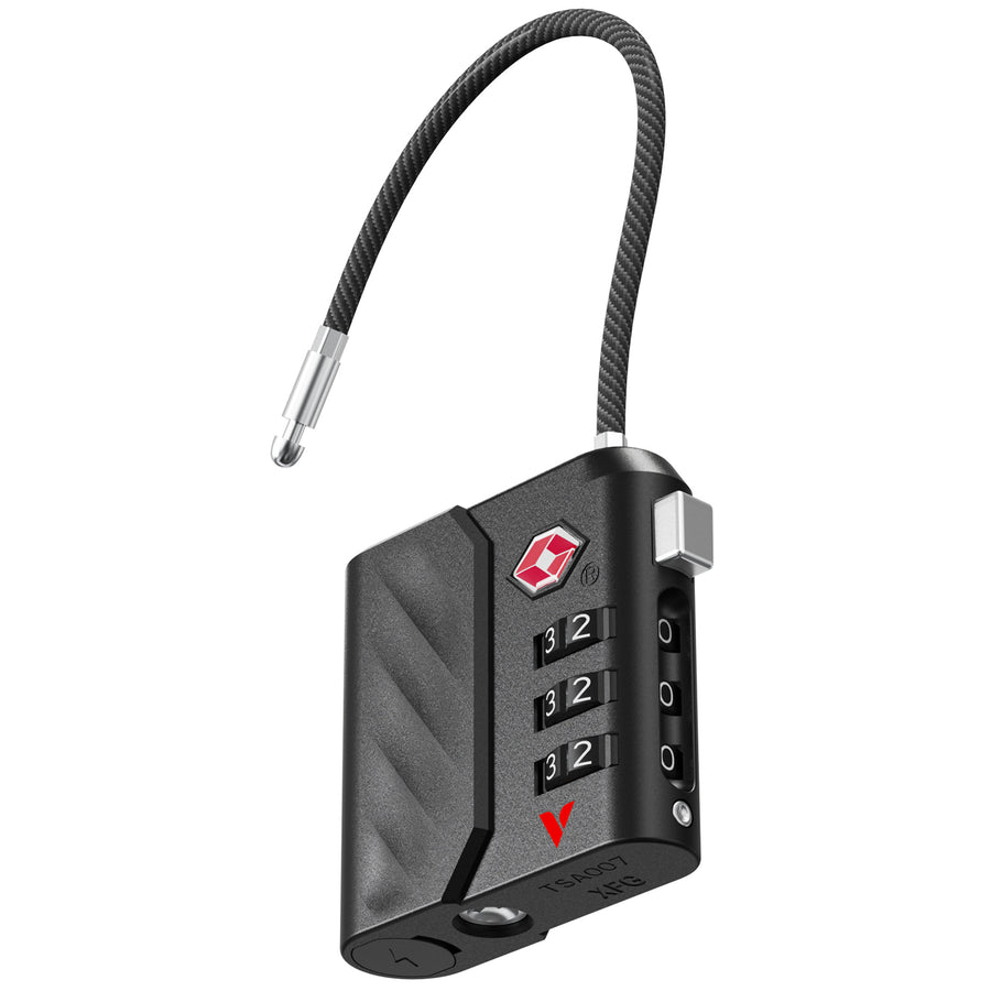 Verbatim 30169 Dual Tracking Tag with TSA Lock Black