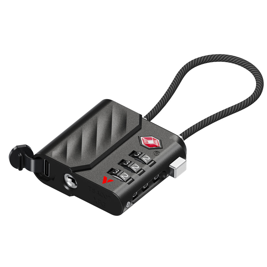Verbatim 30169 Dual Tracking Tag with TSA Lock Black