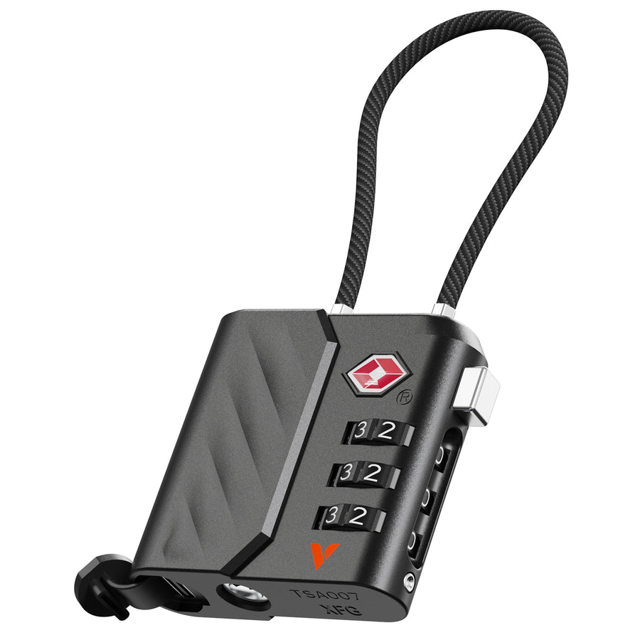 Verbatim 30169 Dual Tracking Tag with TSA Lock Black