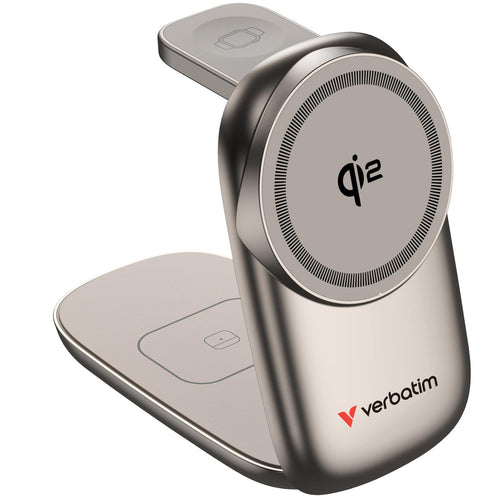 Verbatim 3 in 1 Wireless Docking (Desert Titanium)