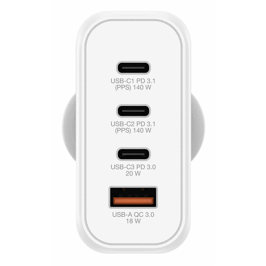 Verbatim 67035 140W 4-Port Gan Wall Charger