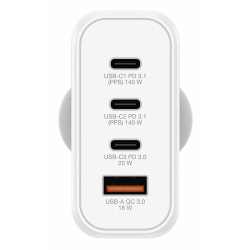 Verbatim 67035 140W 4-Port Gan Wall Charger