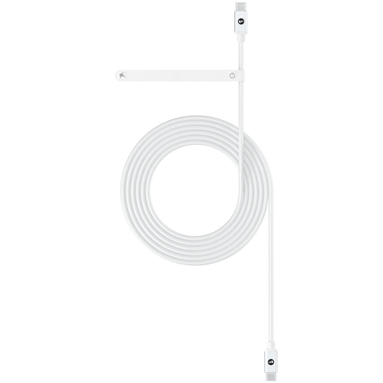 ZAGG 409910899 - Mophie Kabel USB-C auf USB-C 100W USB3.1 5Gbps - 2m - Weiß