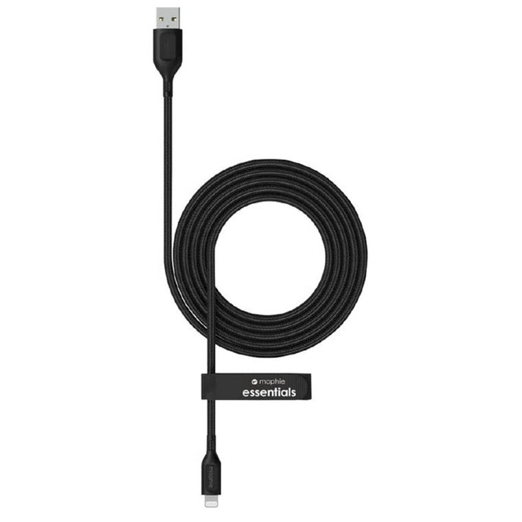 ZAGG 409913188 - Mophie Essential USB-A-Lightning-Kabel Geflochten 2M - Schwarz